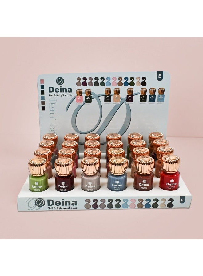 Deina This nail polish set contains 24 rich and varied colors, offering a rich texture and a perfect finish. - Image 2
